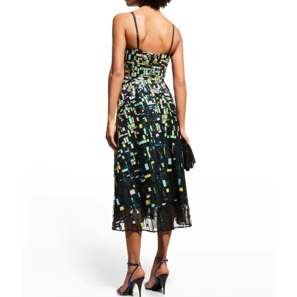 Dress the Population Women's Maren Fit and Flare Midi Dress NWT - Picture 3 of 7